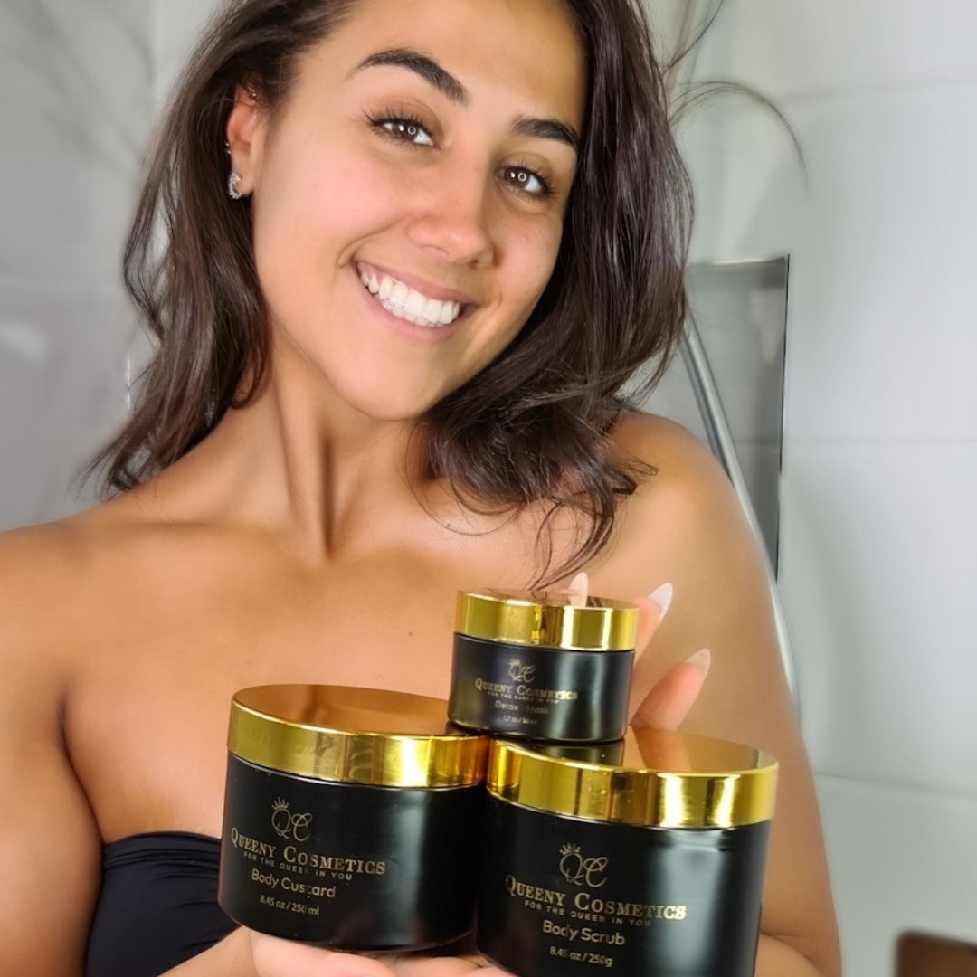 Queeny Body Custard, Queeny Body Scrub, Queeny Detox Mask